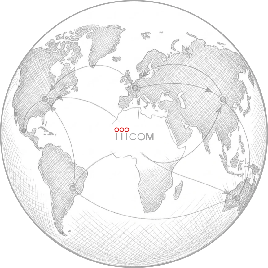 iiiCOM global network concept